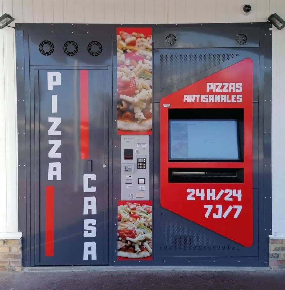 República máquina de coser pasajero Cygnus-Vending Líder en España-Máquina expendedora de pizzas