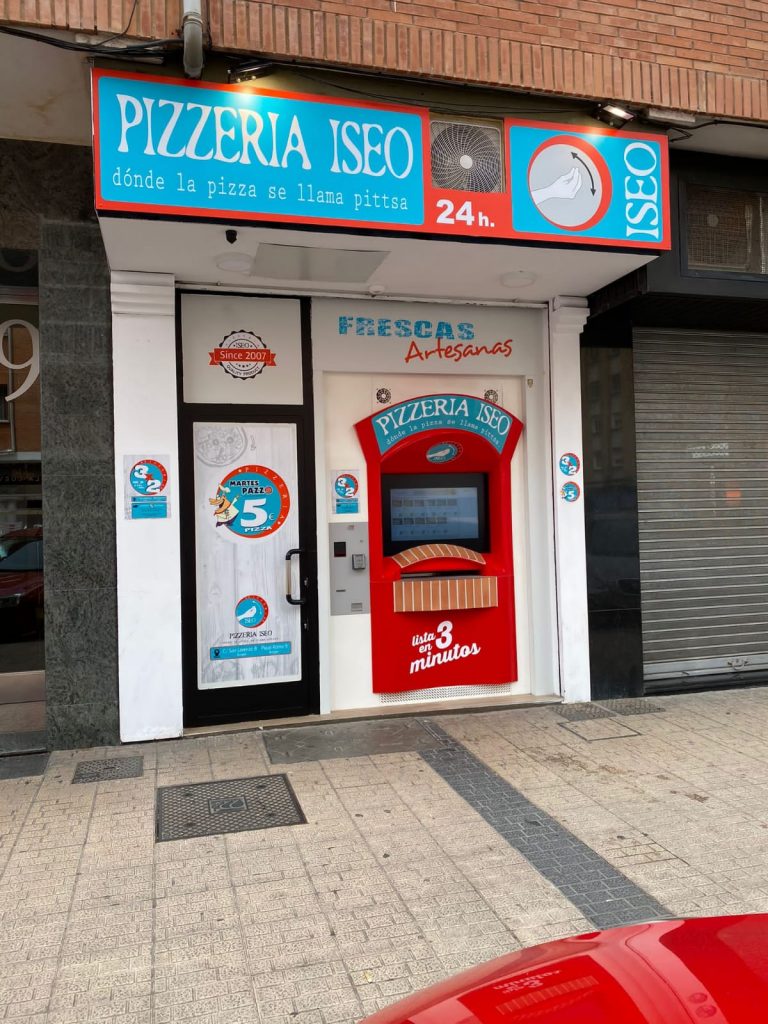 facha pizzería 24h pizzador de calle Plaza Roma Burgos